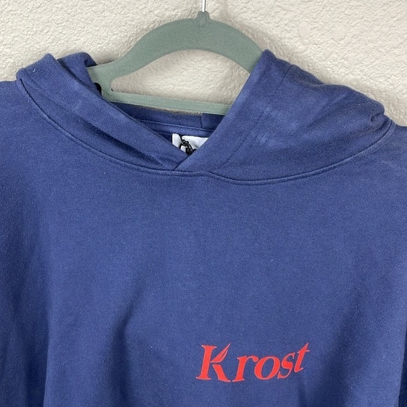 NWT Krost x Nautica Fair Winds Vented Hoodie Sweatshirt Blue Side Tie Sz L - Picture 15 of 16